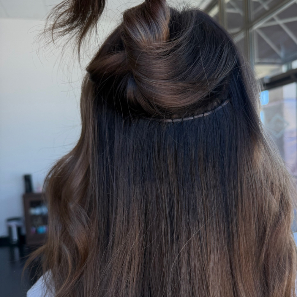 Sew In Hair Extensions Installation at LavishBeauty.ByLori in Columbus, NE