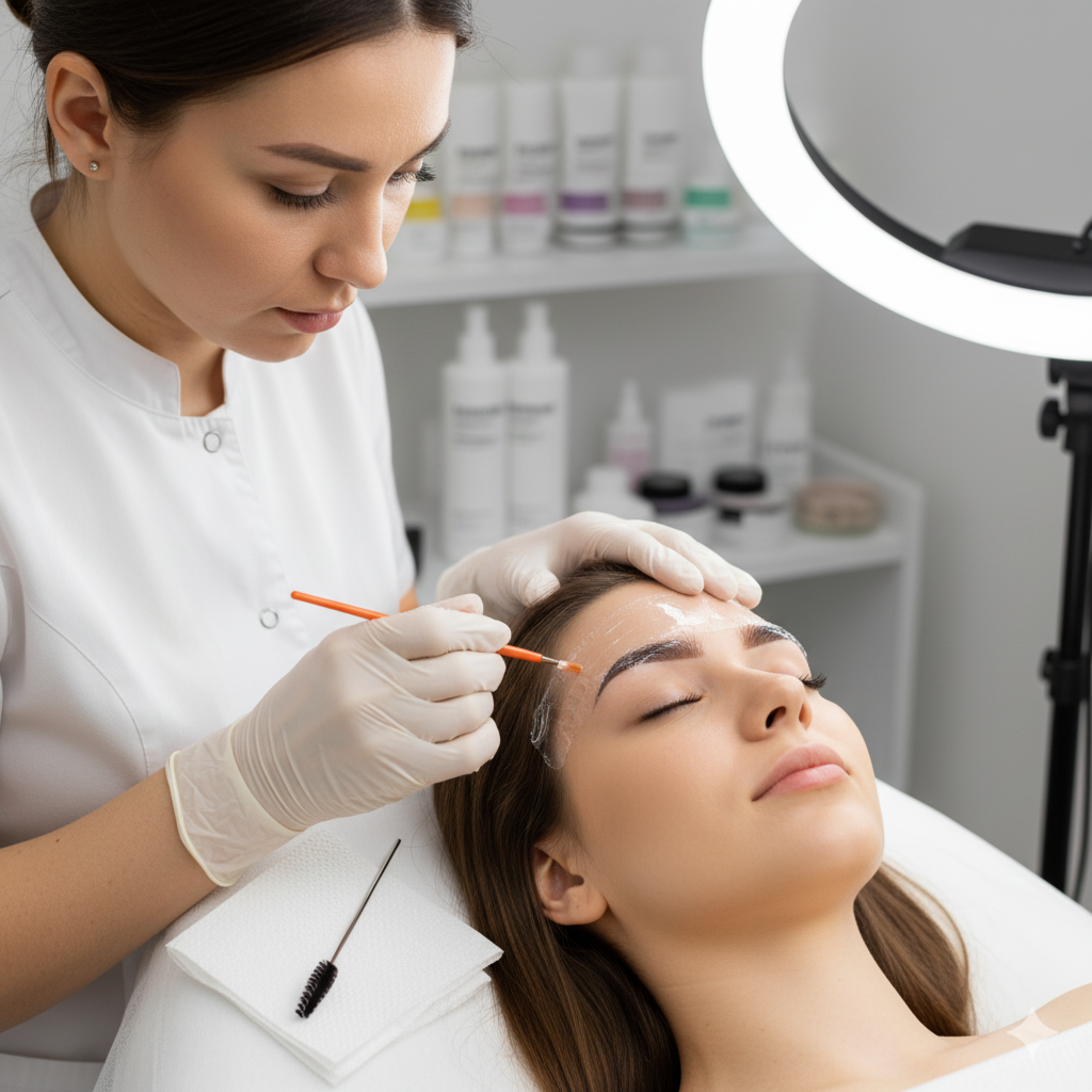 Brow lamination w/tint at Purplekisess by Cher V. in Rowlett, TX