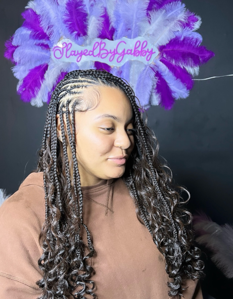 Flip Over Fulani Braids