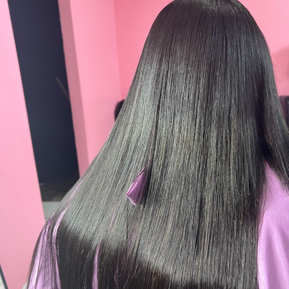 K-Tip and Sew In Hybrid Installation at Illustrious Glam in Los Angeles, CA