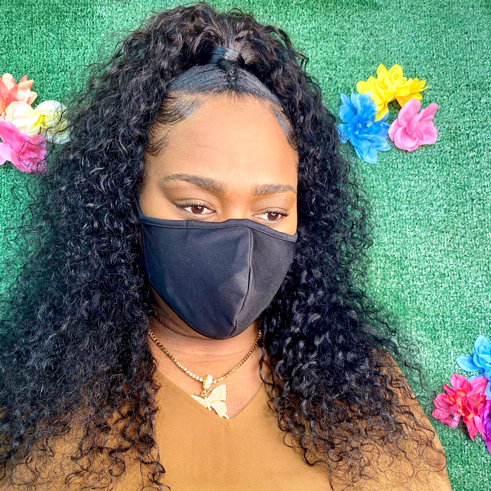 Half Up/Half Down Quick Weave
