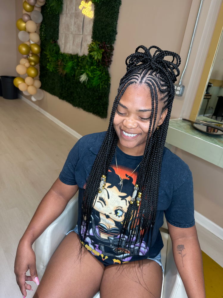 Designer Tribal Fulani Braids at Pink Passion Beauty Parlor in Atlanta, GA