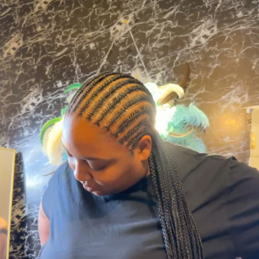 20 Straight Back Braids at THEZOEWAYY in Park Forest, IL