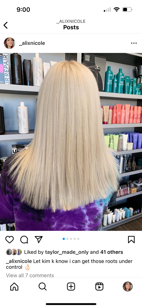 Bleached Root Touch Up