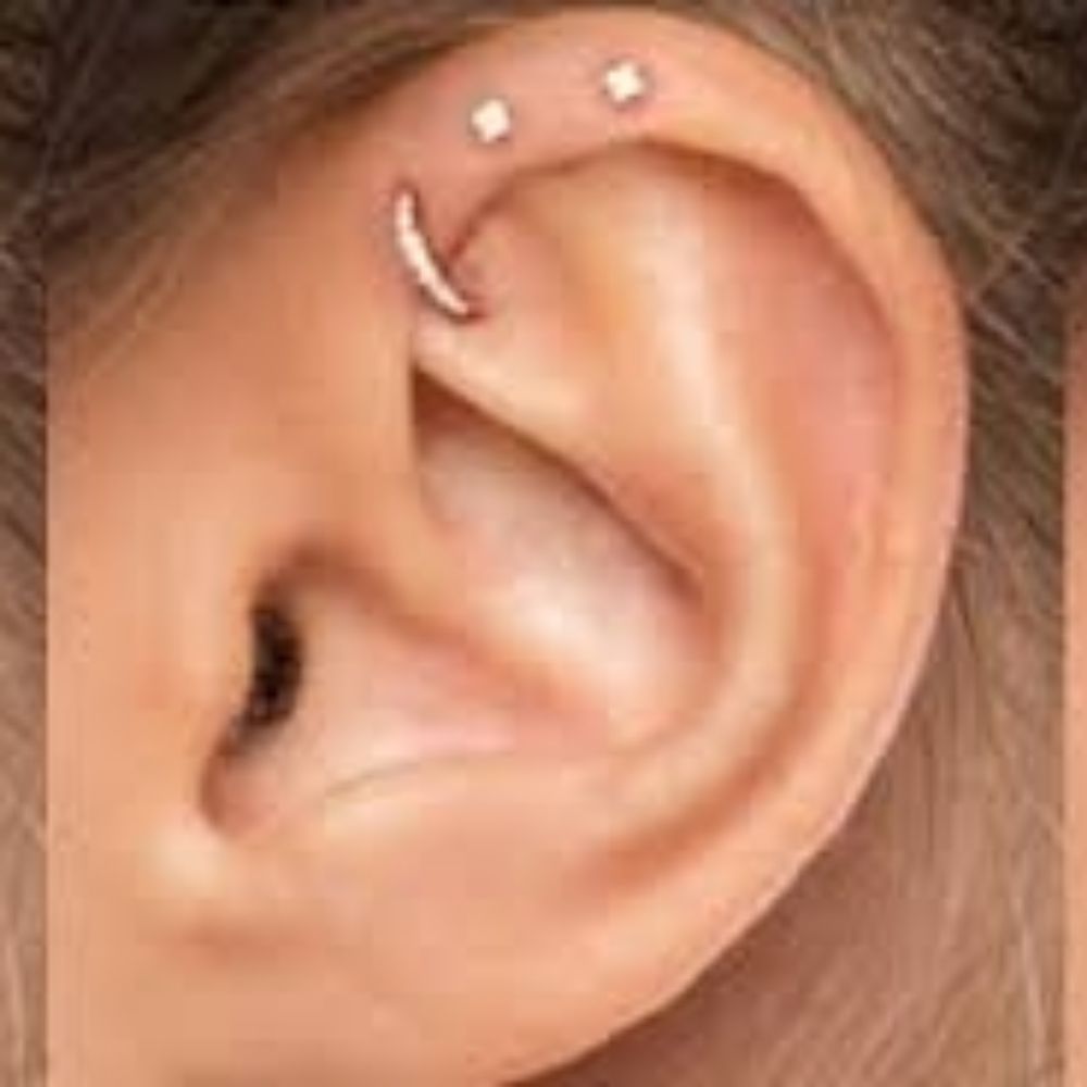 Triple Forward Helix (3) at Piercings By Autumn in New Castle, PA
