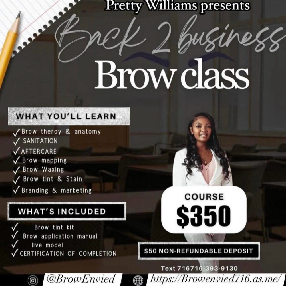 Back To Business 1on1 Brow Class at Covered in Pretty in Buffalo, NY
