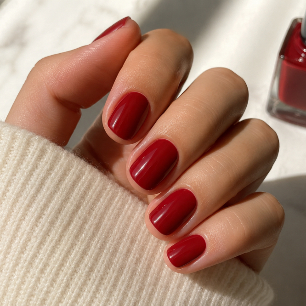Dry manicure with regular polish at LUNA NAIL STUDIO / Russian manicure in Costa Mesa, CA