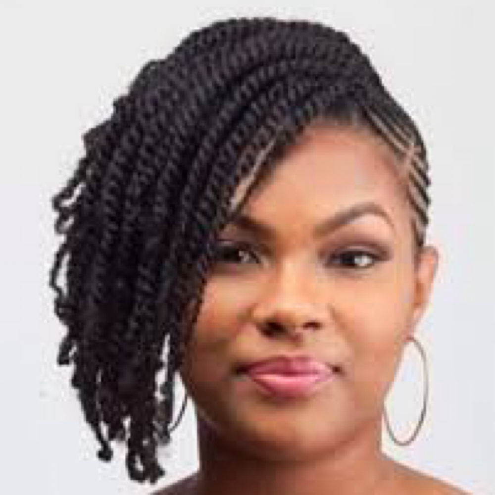 Natural 2 Strand Up-Style