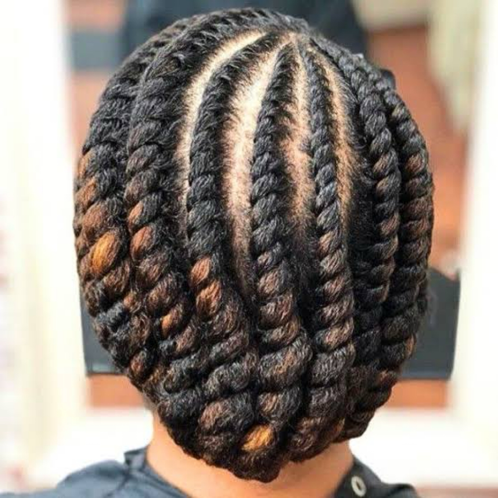 Havana Flat Twists w/hair at SophistaCurlz Hair Restoration Clinic in Columbia, SC