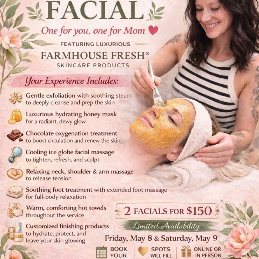 Mom & Me Facial at Gall Therapeutics in Wales, WI