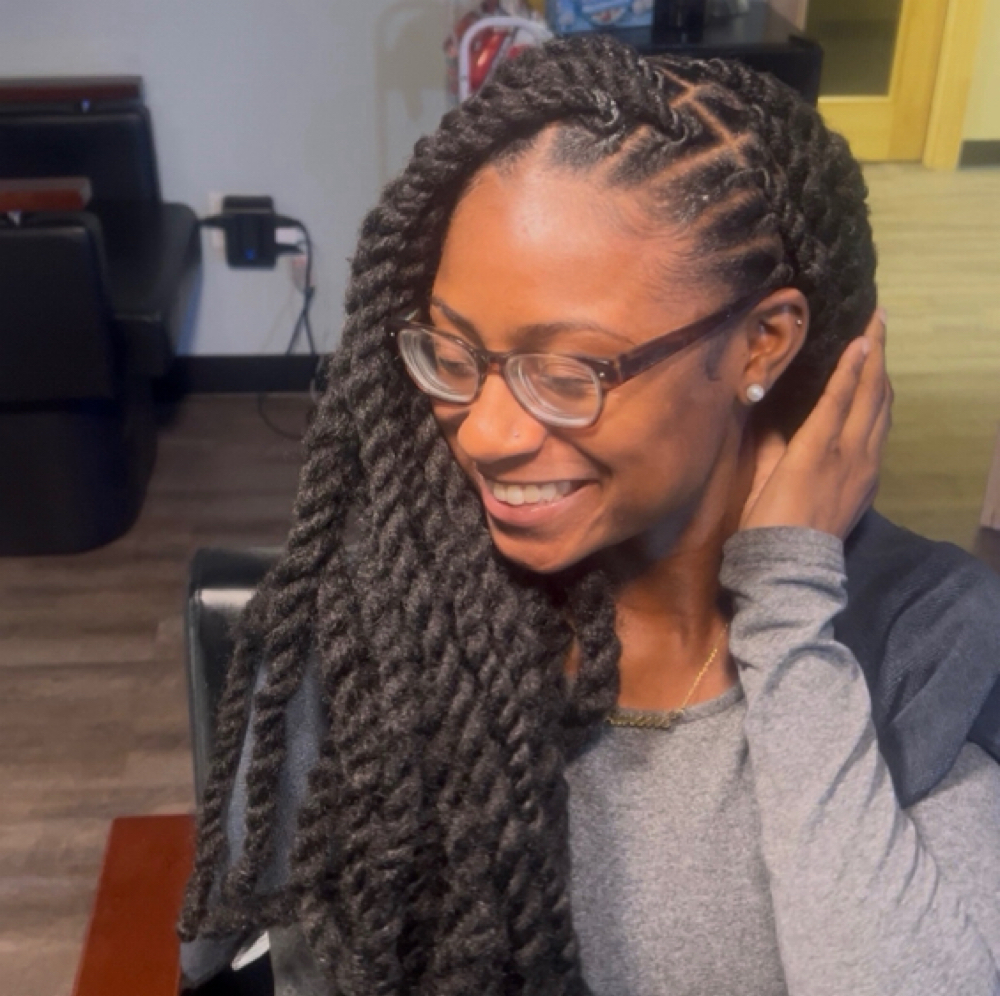 Extended TwoStrand Med LengthW/ Ari at Lavish Locs in Bowie, MD