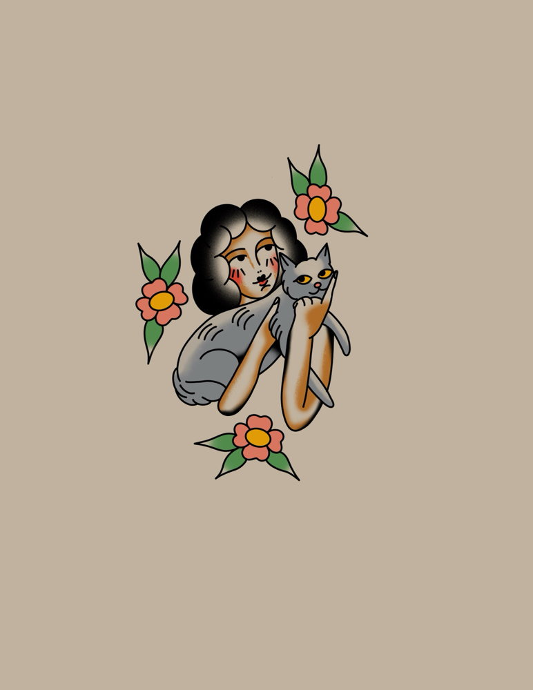 Cat And Lady II