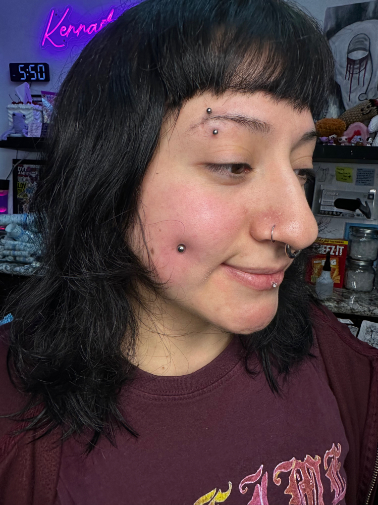 Cheek/Dimple Piercings