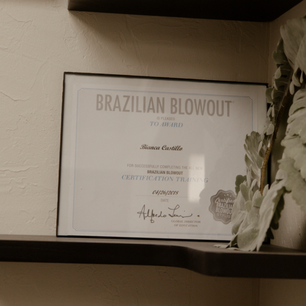 Brazilian Blowout (above shoulder) at One:Nine Salon LLC in Lubbock, TX