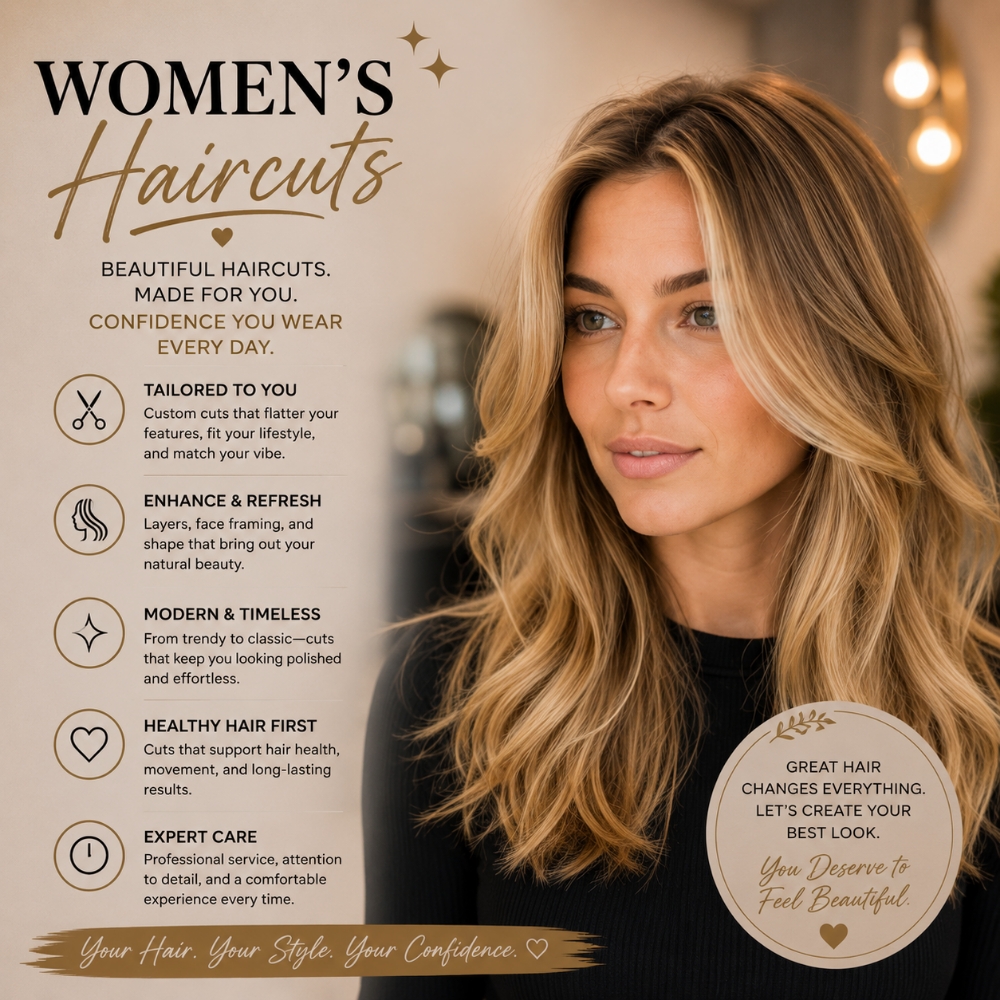 Women's Haircut at Regina's Hair & Nail Studio in Corning, CA
