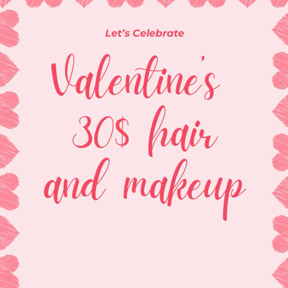 Valentines Day Glam Love at Blonde Blow Dry & Brow Salon in Yuma, AZ