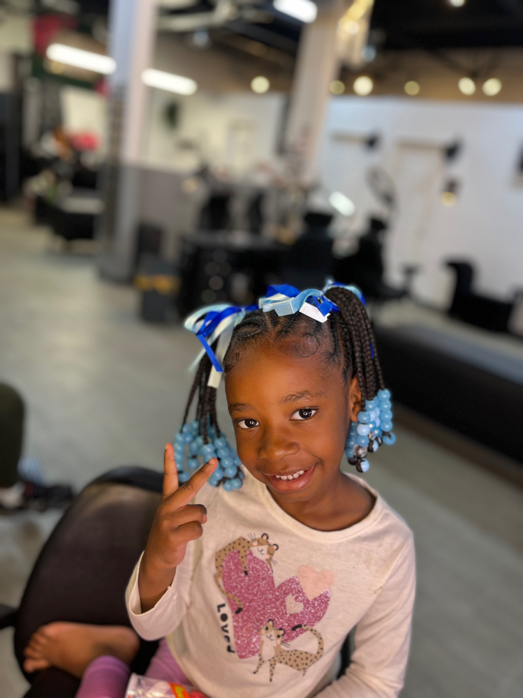 Kids Medium Braids at Hair By Cali in Eastpointe, MI