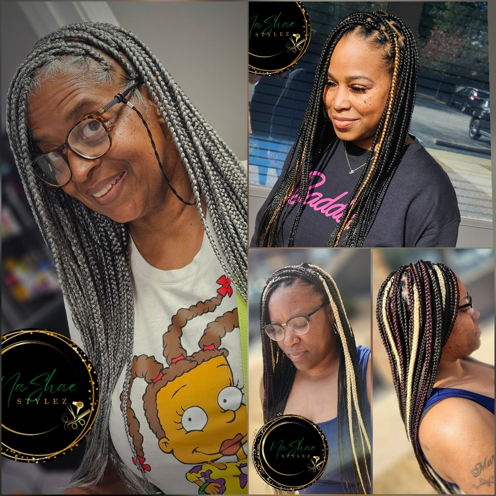 Knotless Braids- Medium at NaShae Stylez in Pensacola, FL