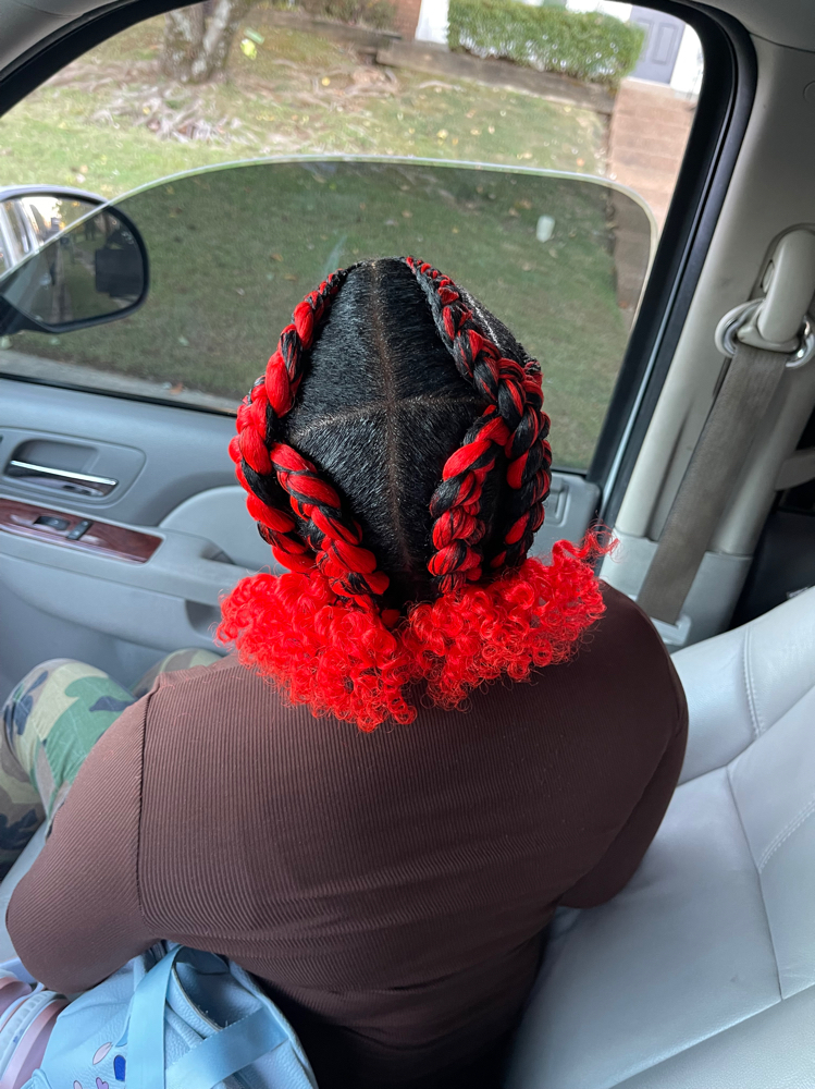 4 braids at Tks Beauty Bar LLC in Memphis, TN