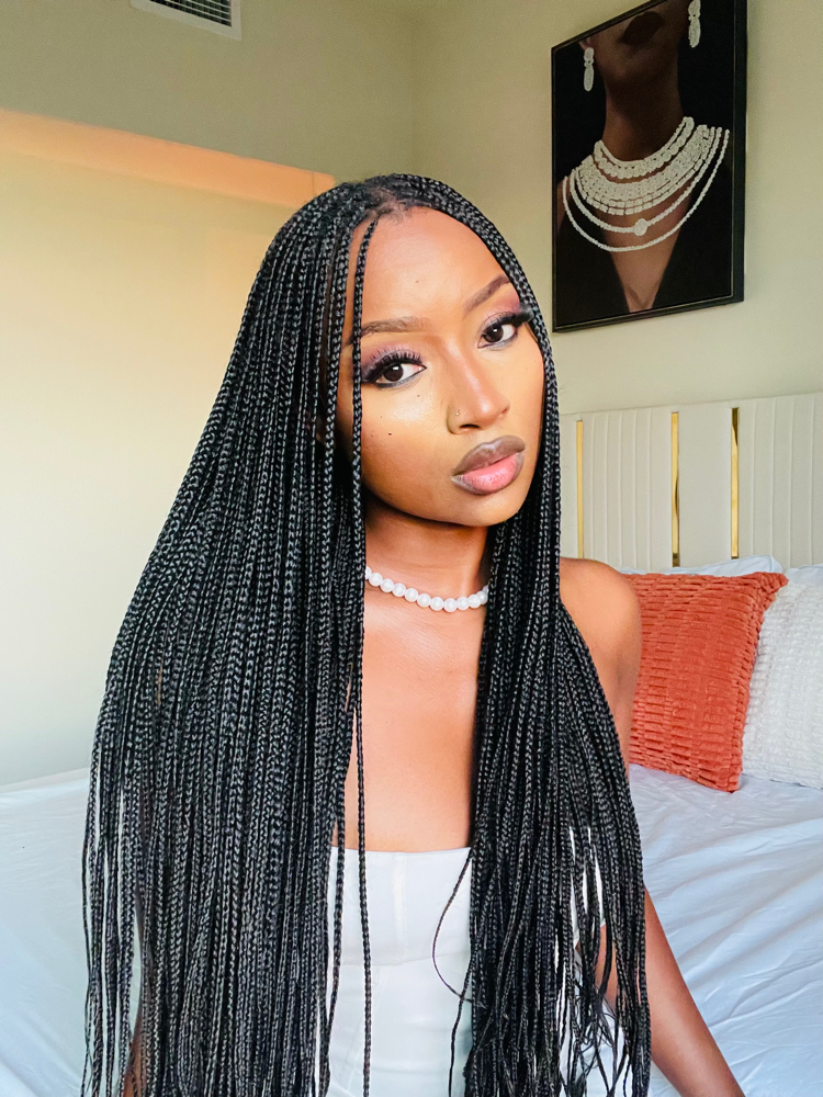 Small Knotless Braids