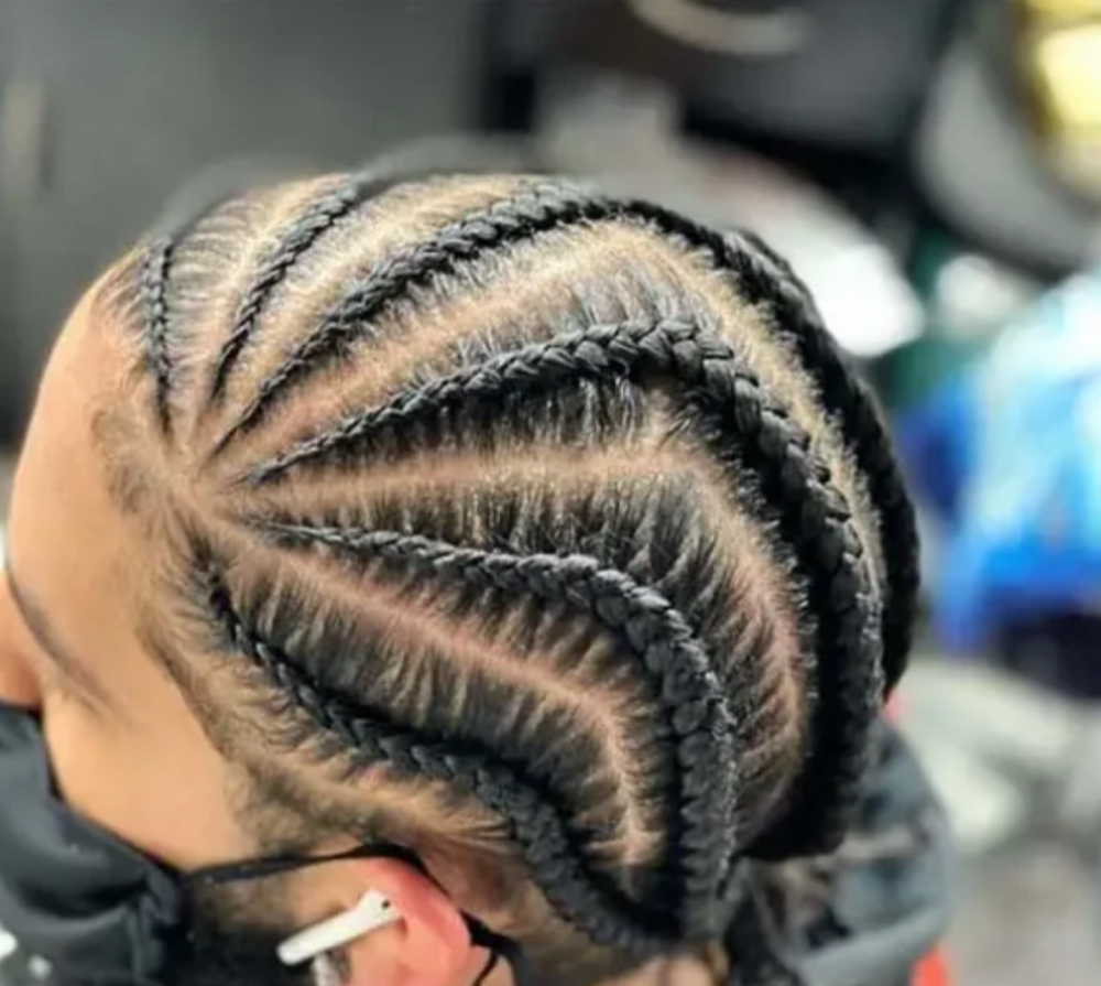 MEN'S ZIGZAG CORNROW