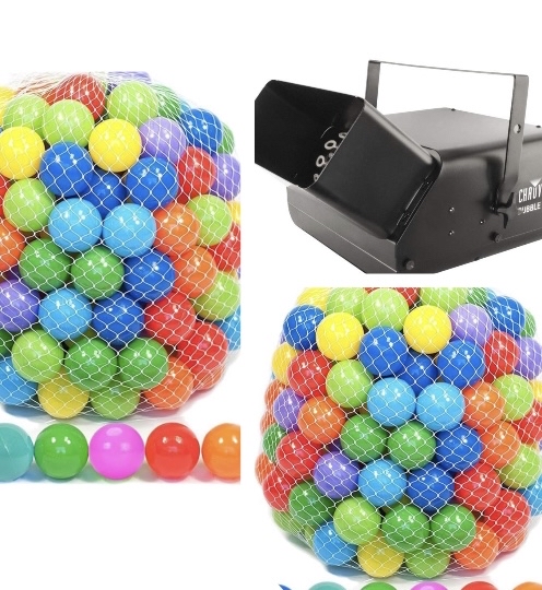 Balls & Bubble Machine Combo