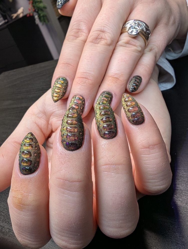 Simple Art Structured Gel Mani