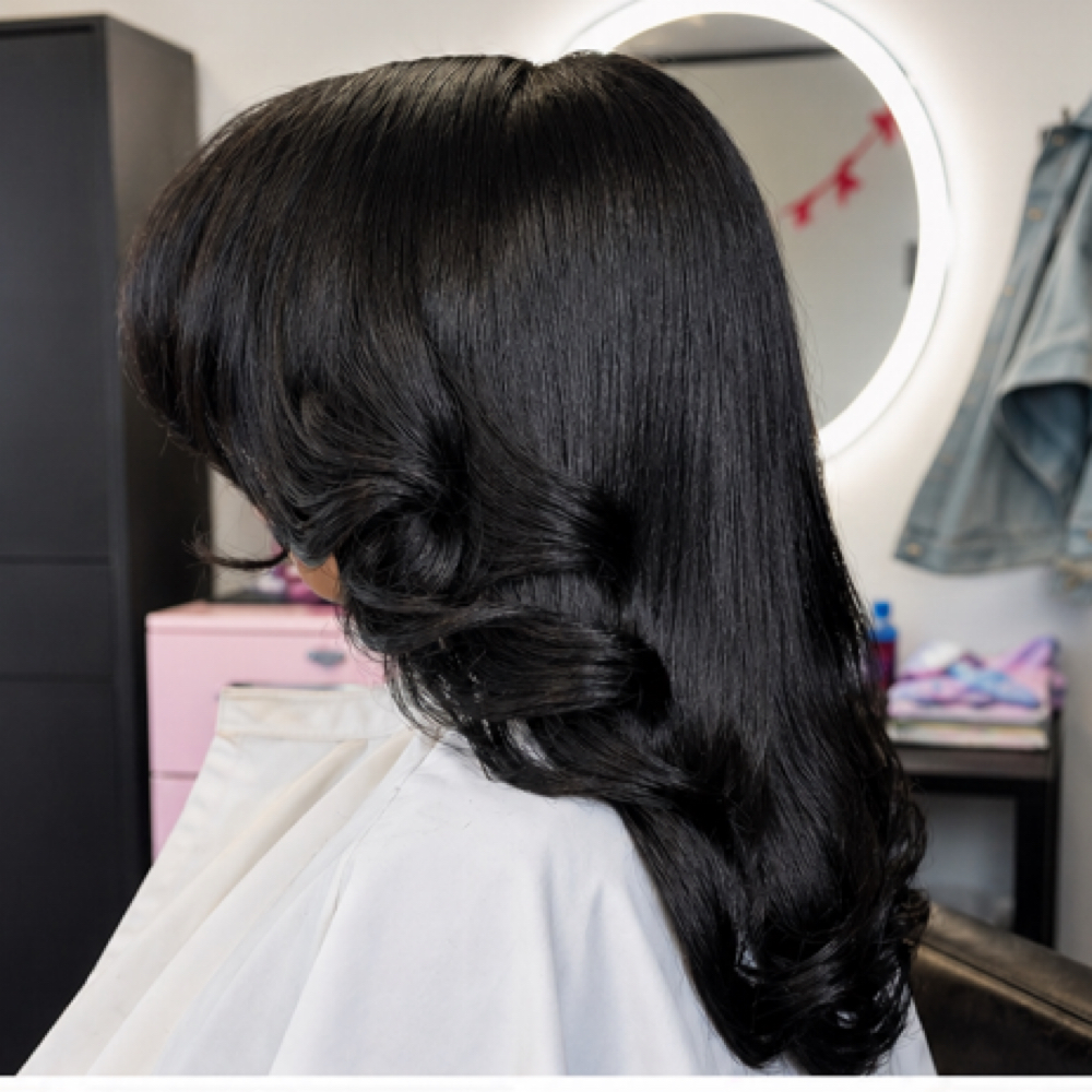 Luxe Silk Press at Exclusively The Luxe Salon in Missouri City, TX
