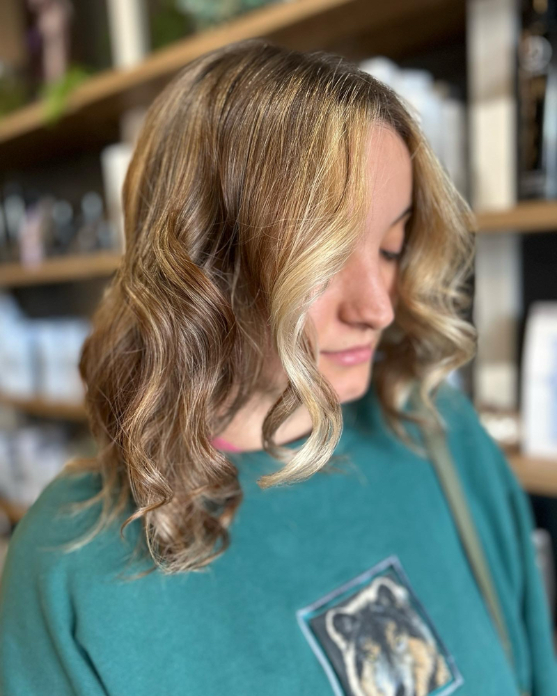 Partial Balayage With Toner