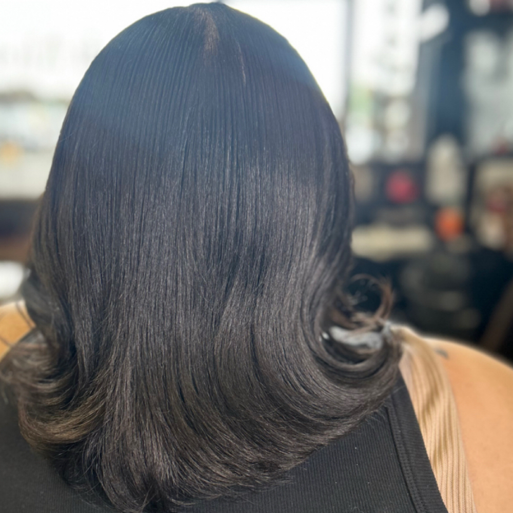 New Client Silk Press at HairMercii Beauty Studio in Canton, OH