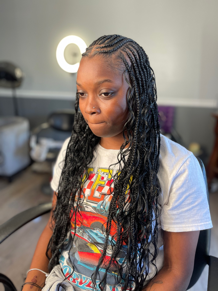 Small Fulani Braids/ W Human Hair
