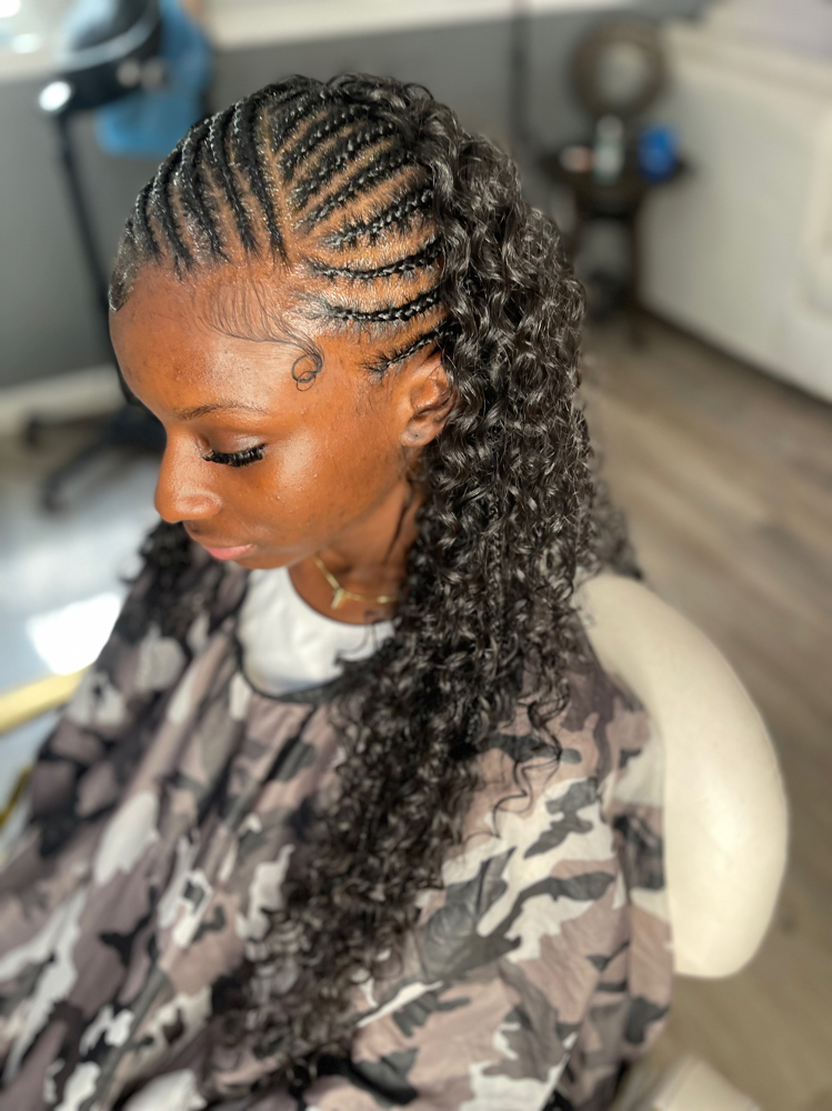 Small Fulani Braids/ W Human Hair