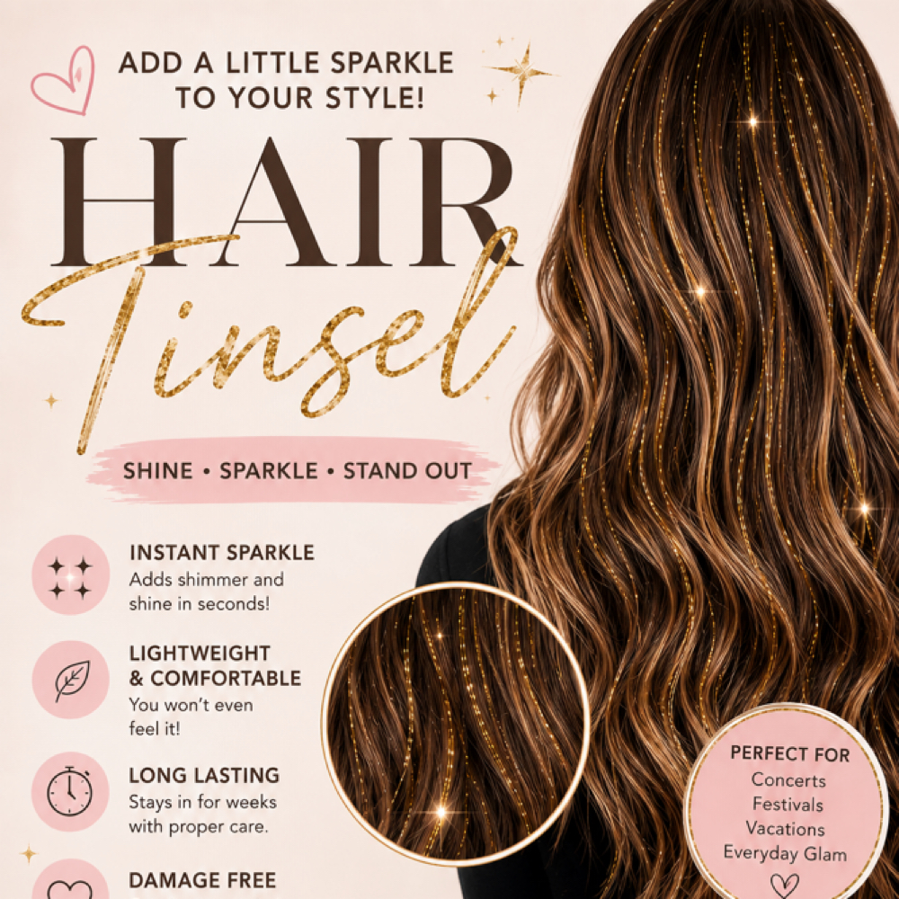 Hair Tinsel at Glossed by Luz in San Miguel, CA