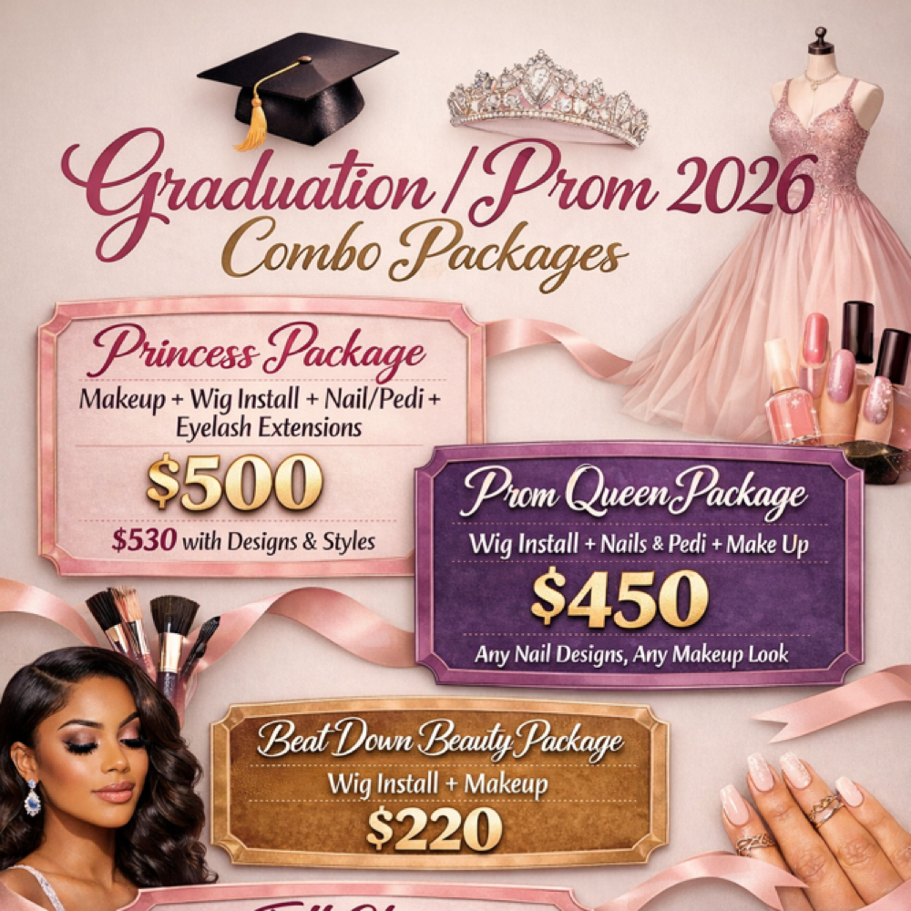 Graduatio & Prom Combo at Meenahsbeauty in Clifton, NJ