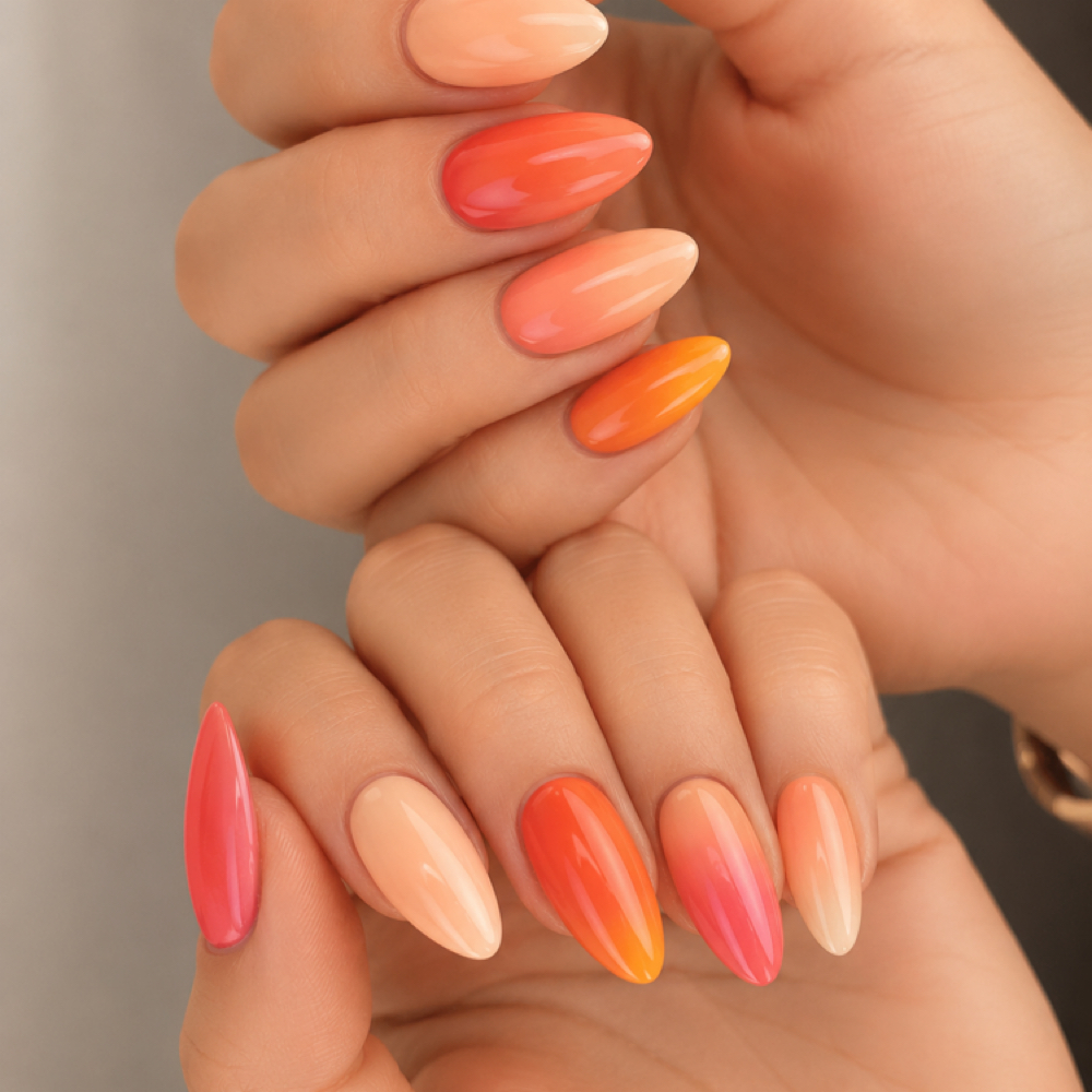 Nail Art- Aurora at 7 1 8 Beauty Bar in Hoboken, NJ