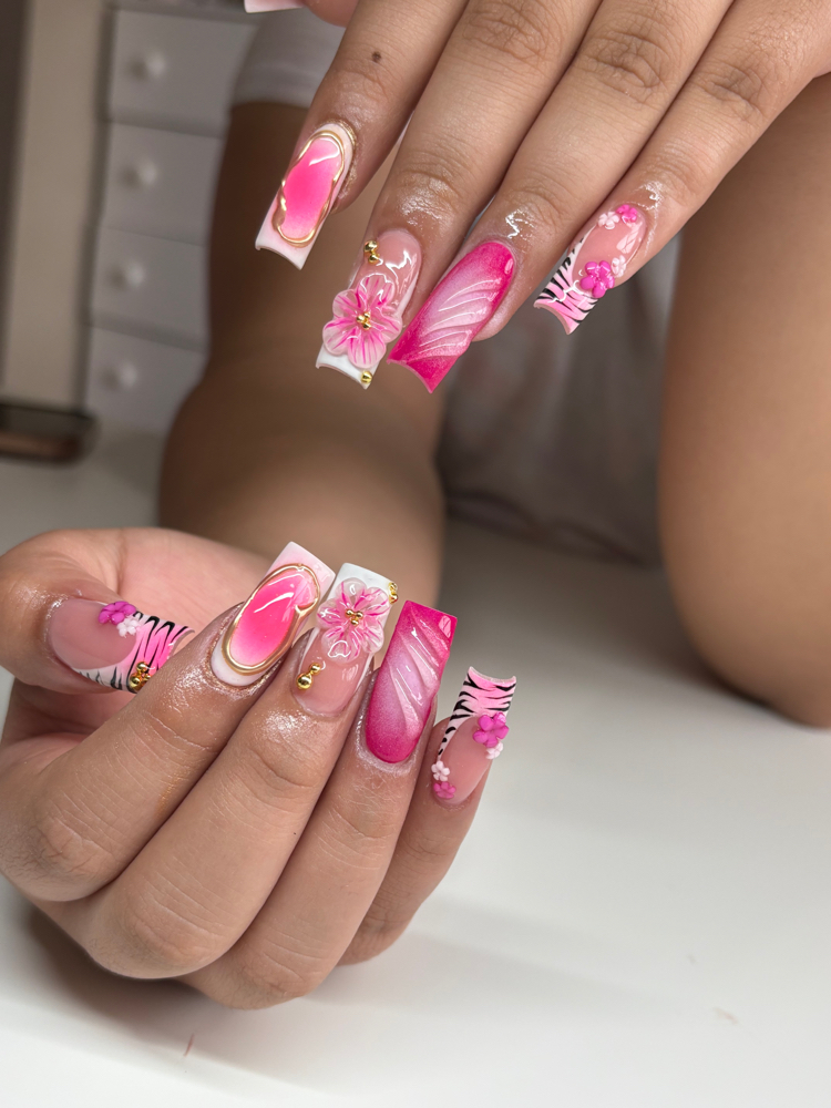 Full Set Nail Art at GlossMe Nails in Watford City, ND