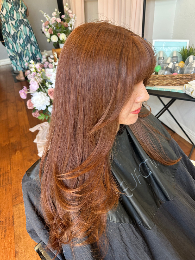 Bang Trim at AMBER ASHBY HAIR in Whittier, CA