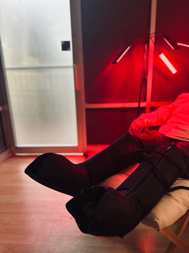Compression Boots & Red Light