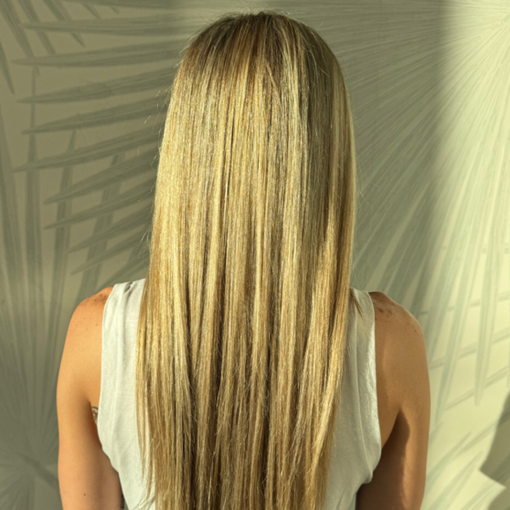 BRAZILIAN BLOWOUT W/FREE PRODUCT at Bella Balayage Hair Studio in Palm Beach Gardens, FL