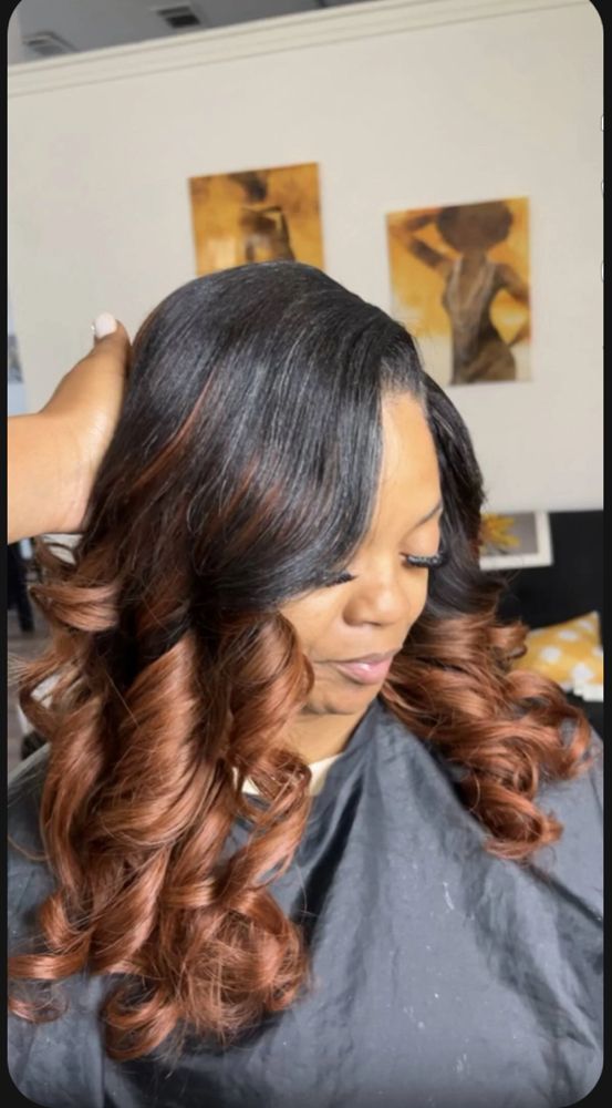 Traditional Quick weave at TouchèdByTobi in Princeton, TX