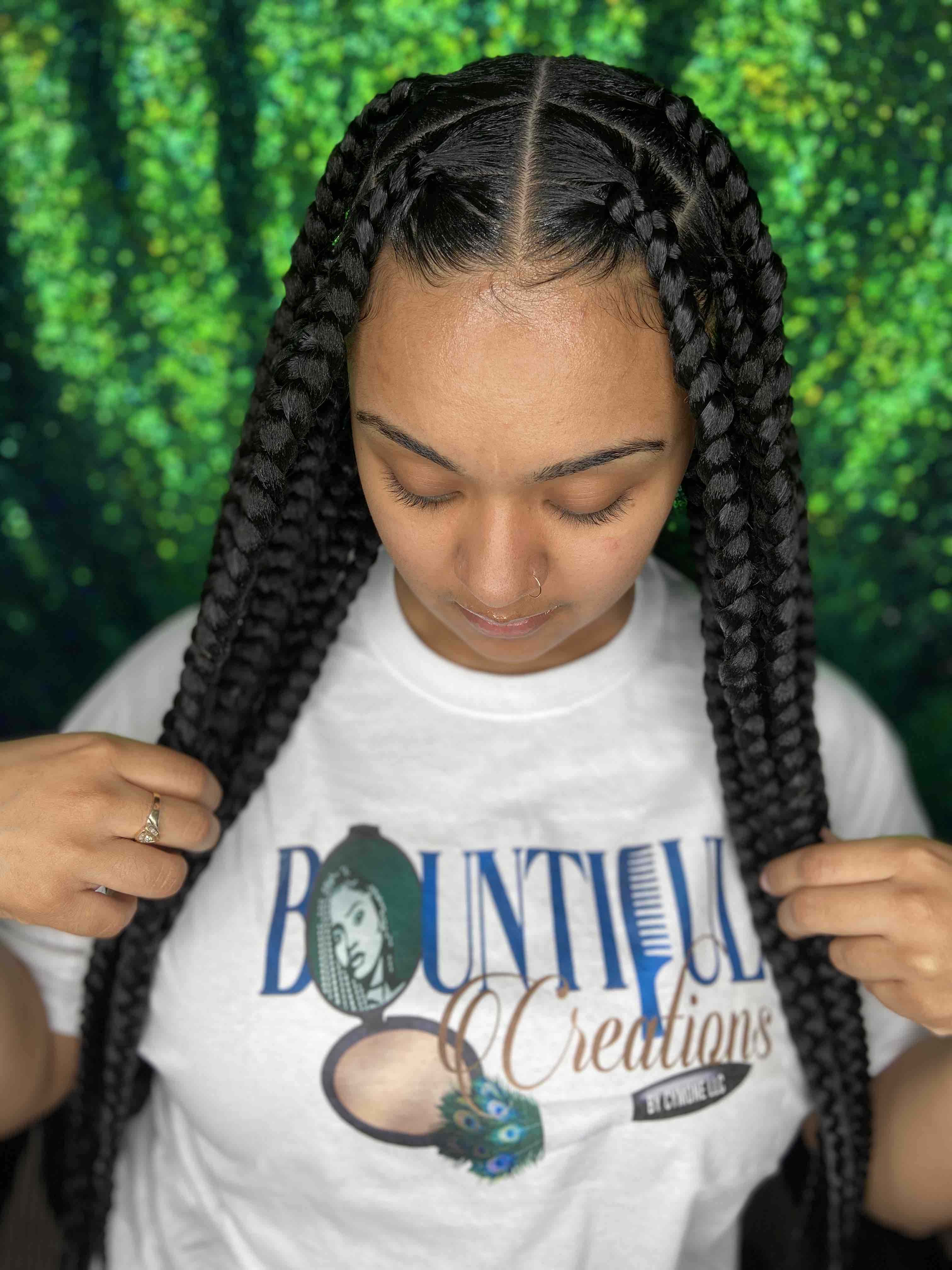 Large Knotless Braids
