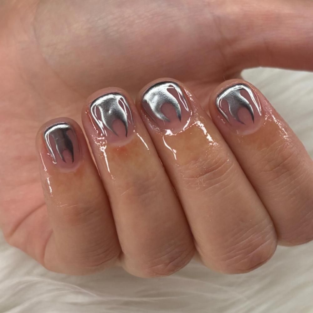 Gel Polish Manicure (With Design) at Fluttering Nails in Lubbock, TX