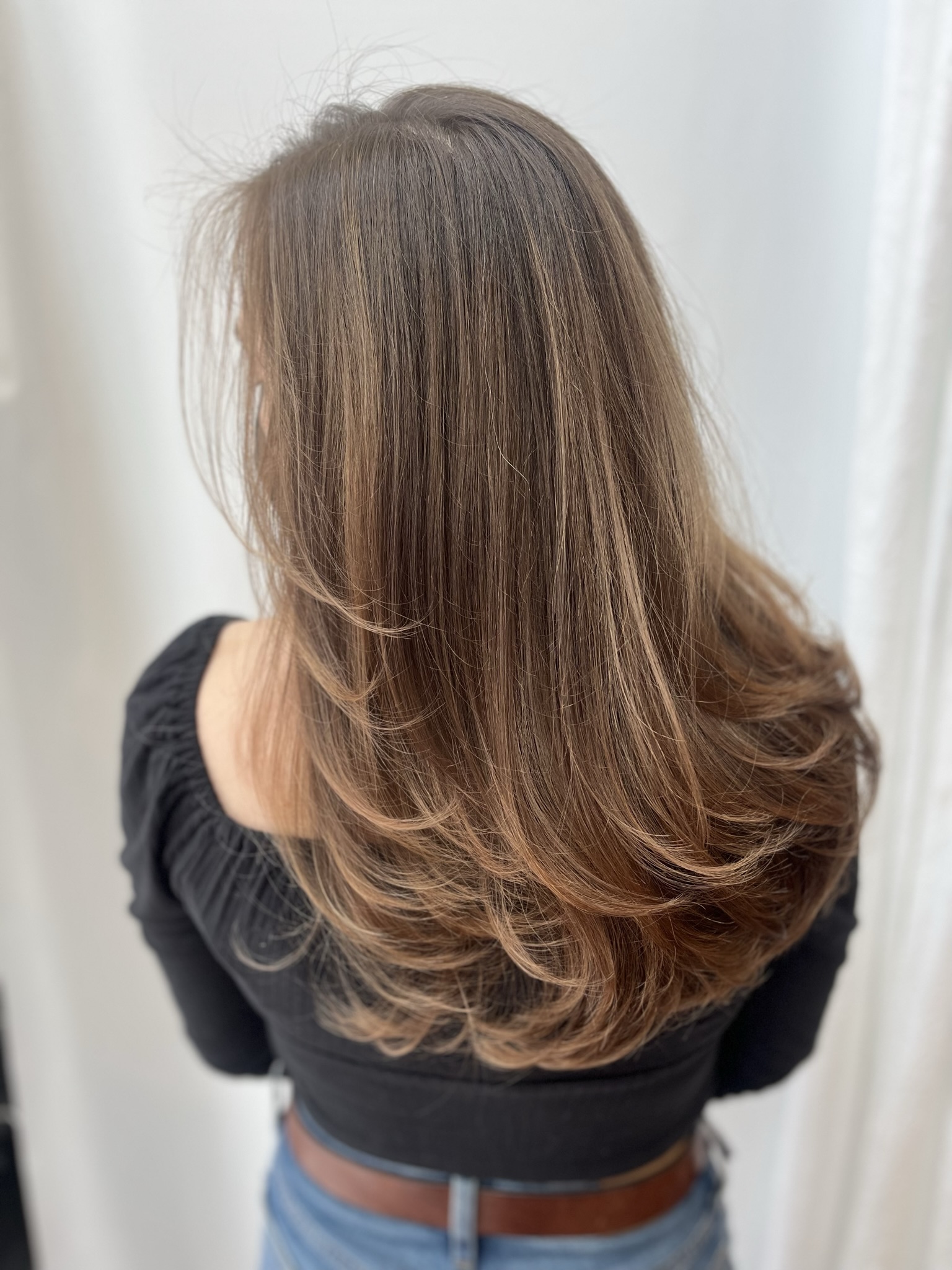 Partial Highlight and Blow-Dry at Sacred Roots in Asheville, NC