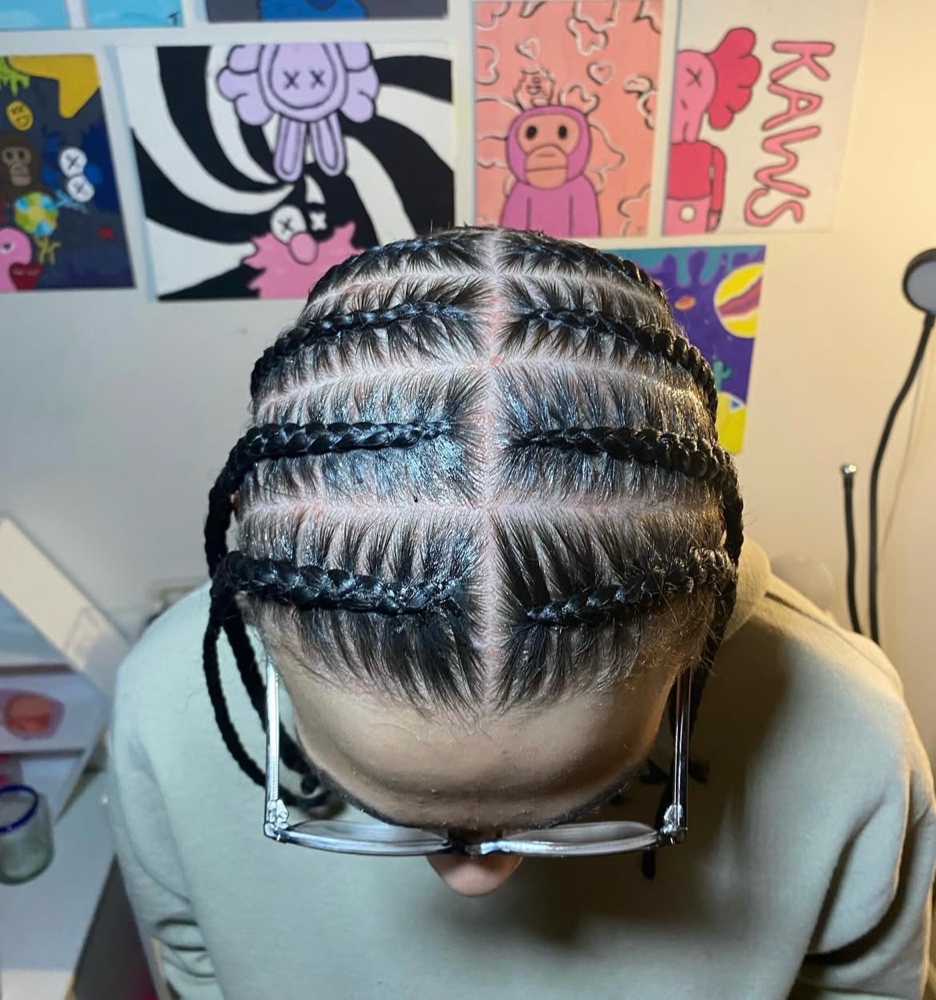 Male Popsmoke Braids at TheBratZHouse in Houston, IL