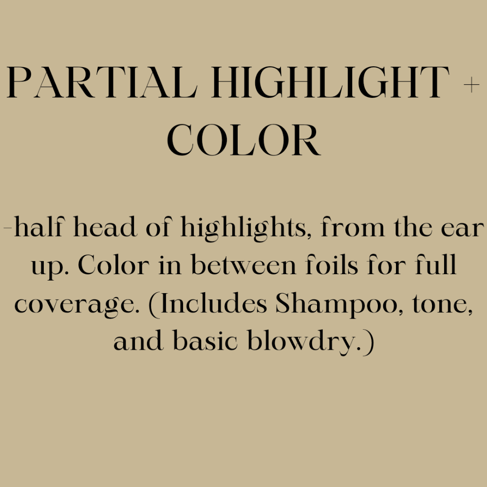 PARTIAL HIGHLIGHT + COLOR