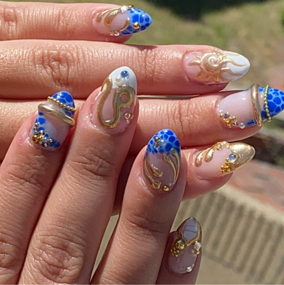 Hard Gel Tier 3 Nail Art at Nails by Anna in Visalia, CA