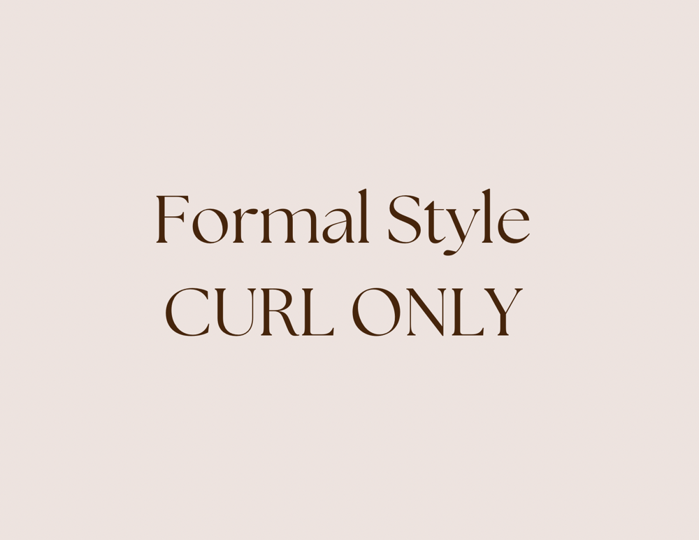 Formal Style Curl Only