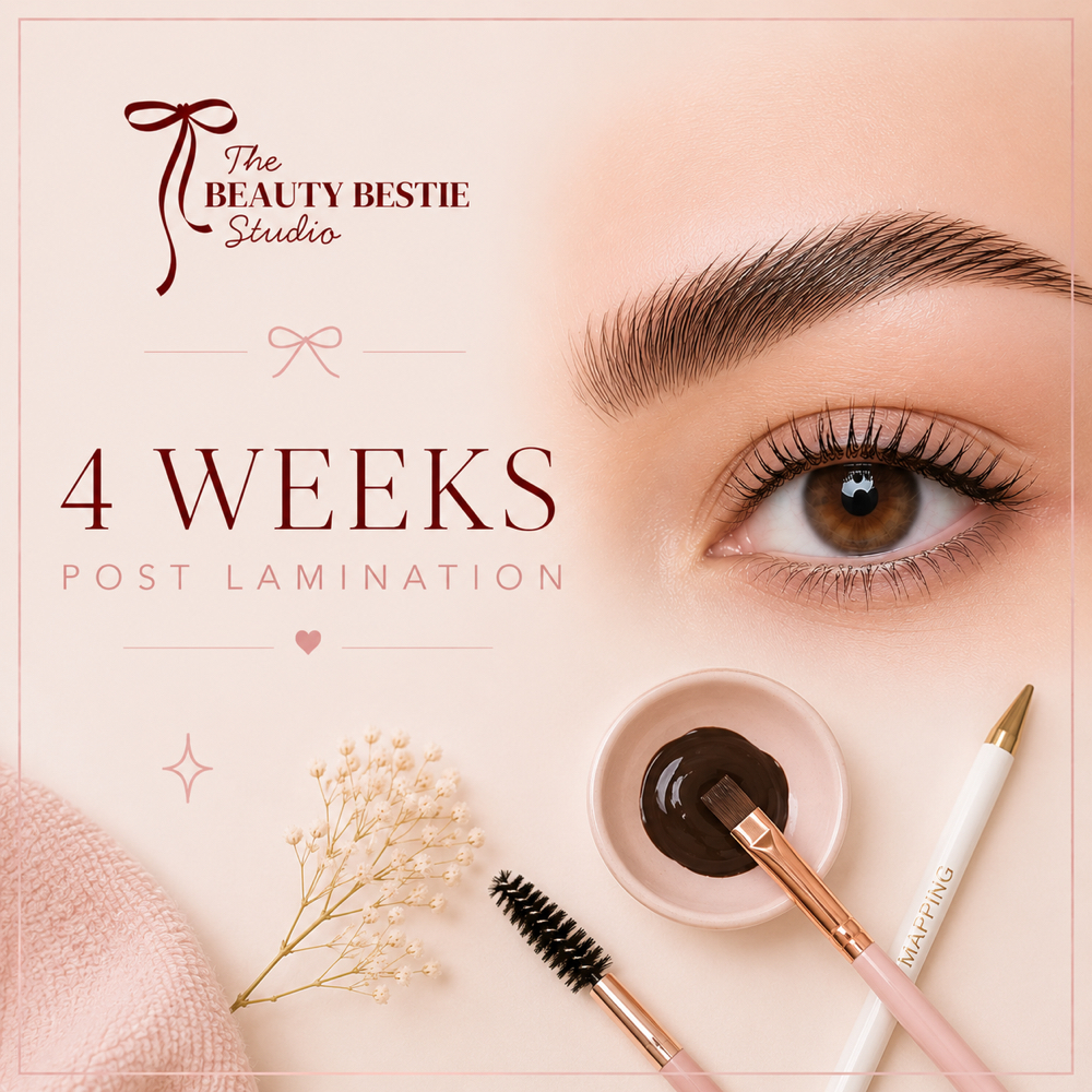 4 Week Post Lamination Brow Refresh at The Beauty Bestie Studio in Riverview, FL