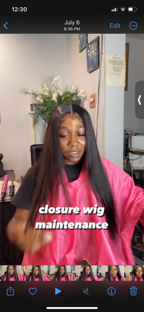 Closure Wig Maintenance