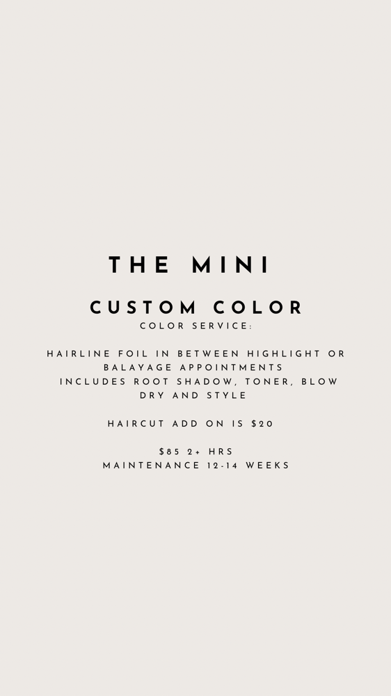 The Mini Custom Color